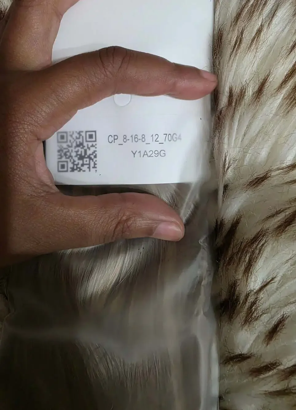 LaaVoo 100% Human Hair Clip-in Extensions #8-16-8 12-70G4 Y1A29G